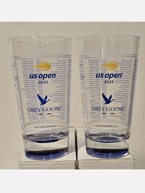 Rare Collectors Item 2025 US Open AmericanExpress Souvenir Tennis Ball Glass